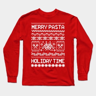 Christmas Flying Spaghetti Monster Long Sleeve T-Shirt